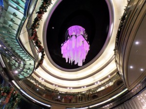 New York Glass & Light Sculpture - Violet