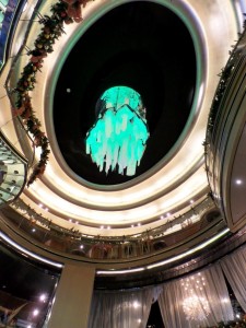 New York Glass & Light Sculpture - Aqua